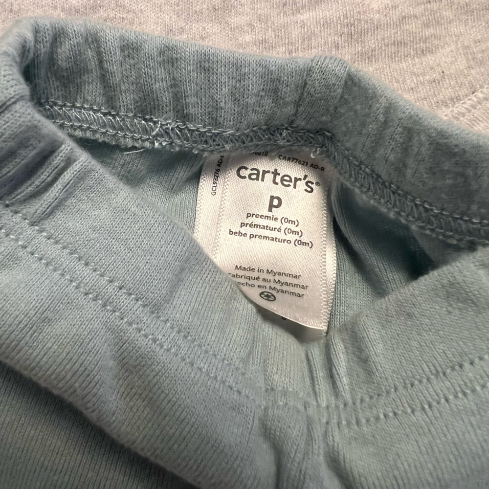 6c gently used preemie baby boy onesies pants sleeper clothes lot carters - Picture 6 of 16